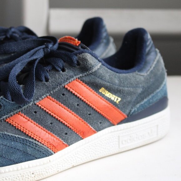 Adidas Busenitz Collegiate Navy/Fox Orange/Running White Skate Shoes Size 9.5 - Picture 3 of 7